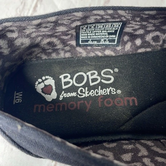 Bobs From Sketchers Memory Foam Fabric Slip On Shoes - Picture 5 of 7